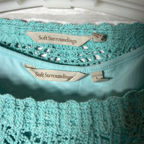 Soft surroundings laticia sweater & tank top size L - Picture 6 of 9